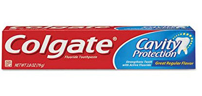 Colgate Cavity Protection fluoride toothpaste 2.5 oz tube for cavity prevention
