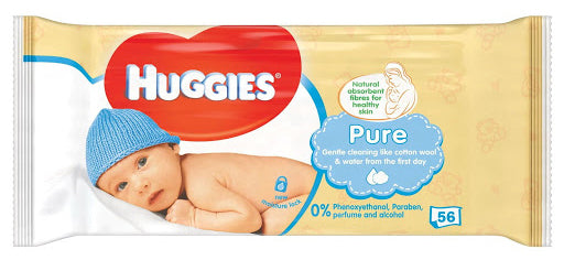 Huggies Baby Wipes Pure 56ct