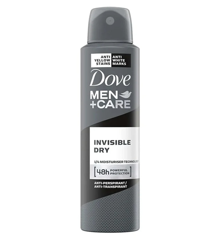 Dove Body Spray Men Invisible Dry 150ml | Box of 6