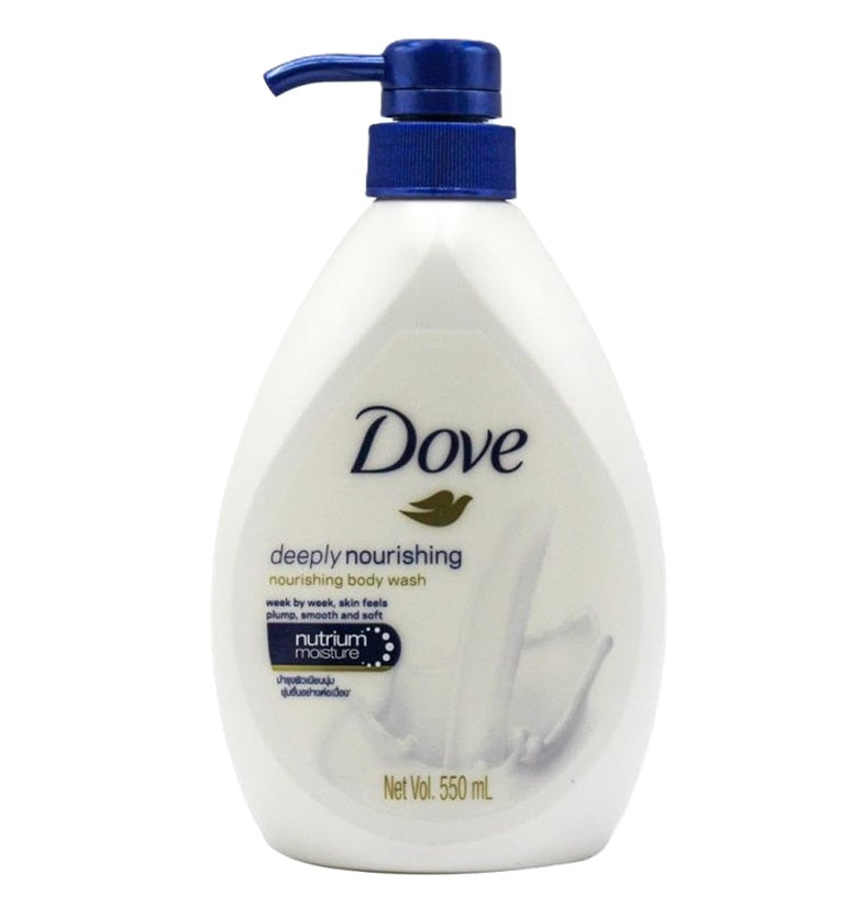 Dove Body Wash W/Pump Deeply Nourishing 550ml | Pack of 6