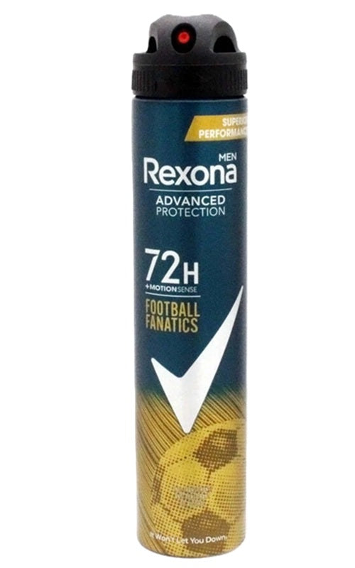REXONA SPRAY MENS SPORT - FOOTBALL FANATICS  200 ML PK6 / UOM C12