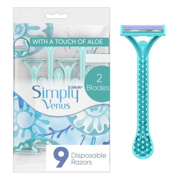 GILLETTE SIMPLY VENUS 9 RAZORS BAG C16