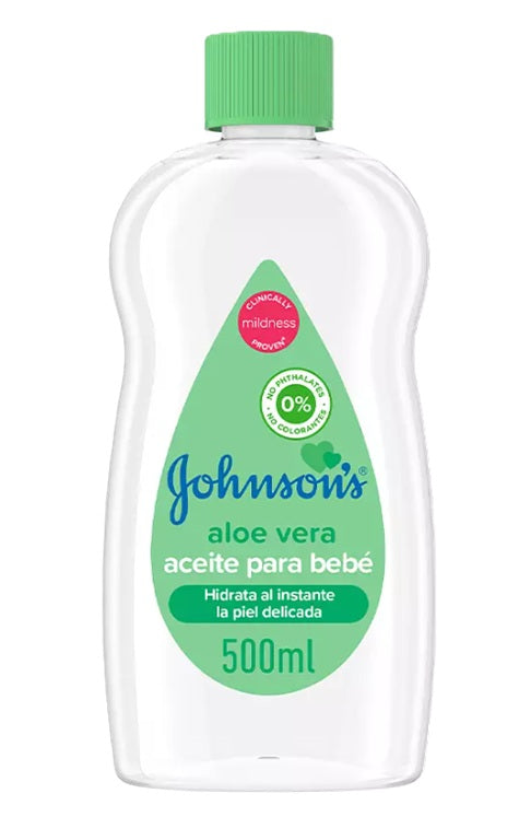 Johnson Baby Oil Aloe 500ml | Box of 6