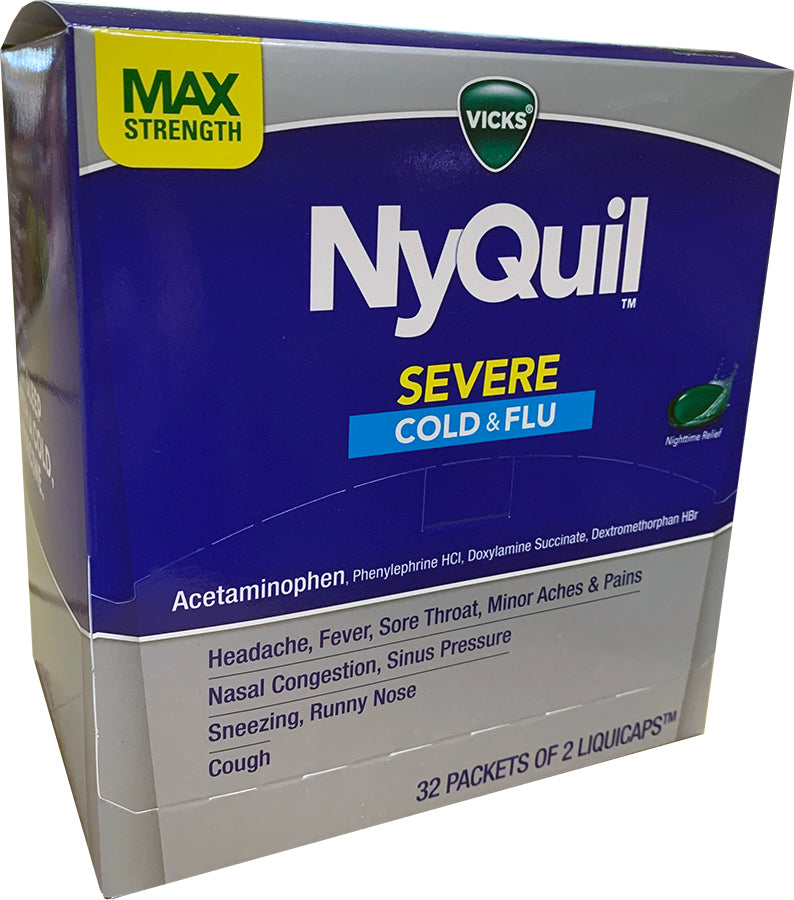 NyQuil Cold & Flu Nighttime Relief LiquiCaps
