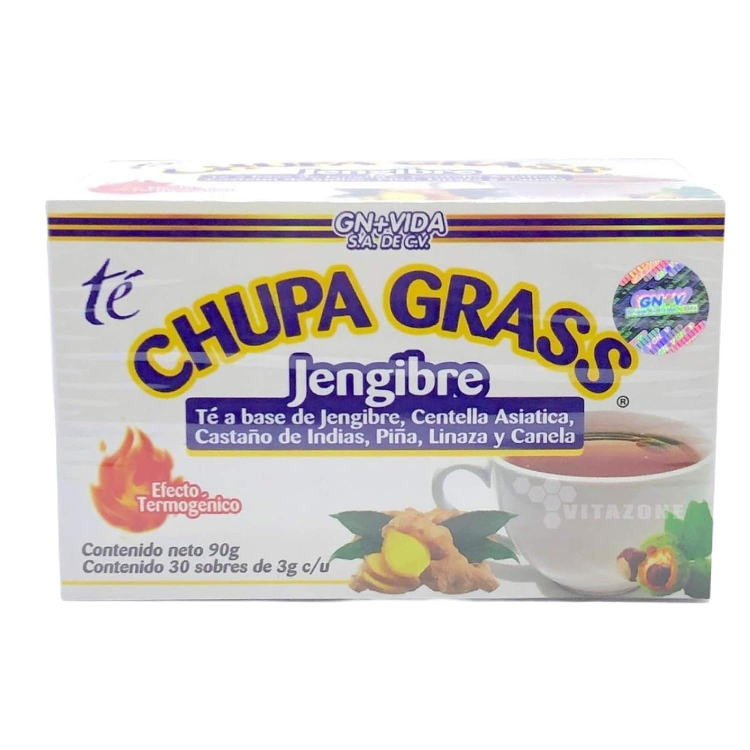 Chupa Grass Tea with Ginger, Cinnamon, and Pineapple - Your Natural Metabolism Boost