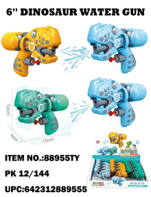 Toys 6 Dinosaur Water Gun Display 12 Count" (Display)