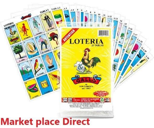 Lotería Don Clemente Pequeña 20 Jugadores | Paquete de 5