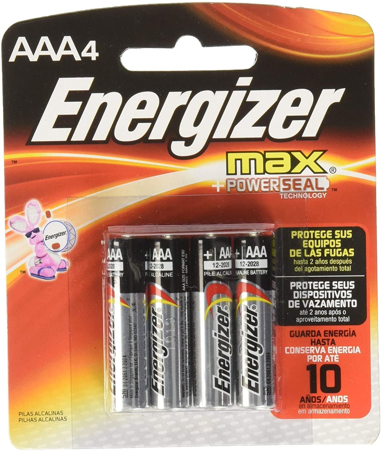 Energizer Max AAA-4 Display 12 Count (Display)