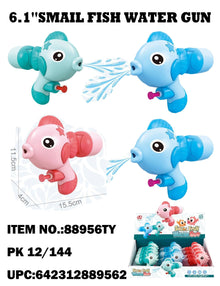 Toys 6 Fish Water Gun Display 12 Count" (Display)