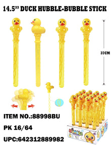Toys Duck Hubble Bubble Stick DISPLAY16 Count