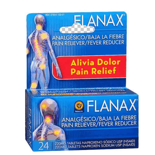 Flanax Pain Reliever 24 Tablets | Pack of 6